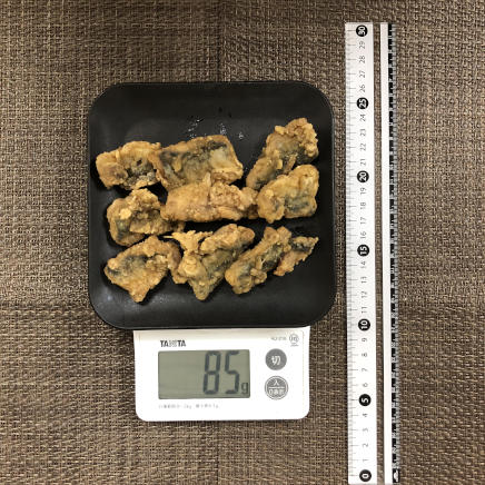 さんま1尾分・1人前のさんまの唐揚げ