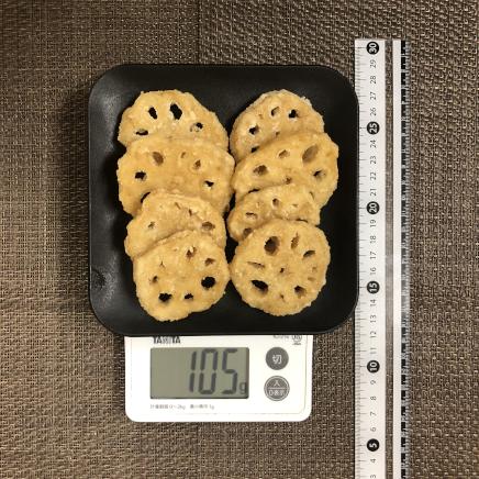 中皿1皿・1人前のれんこんの竜田揚げ