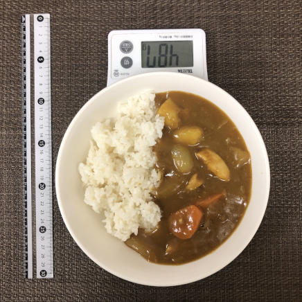 大皿1皿・1人前の鶏胸肉のカレー