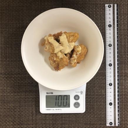 100g分の鶏胸肉のチキン南蛮