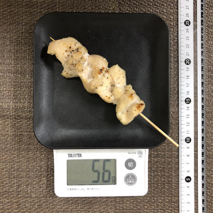 1本分の鶏胸肉の焼き鳥