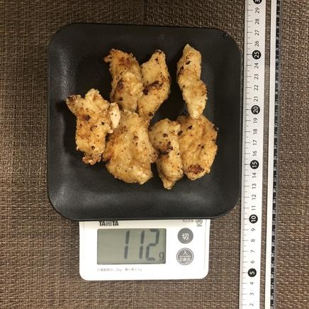 中皿1皿・1人前の鶏胸肉皮なしの唐揚げ