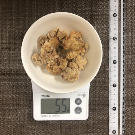 半人前の豚肉の唐揚げ