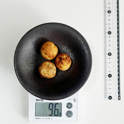 3個分のチーズたこ焼き