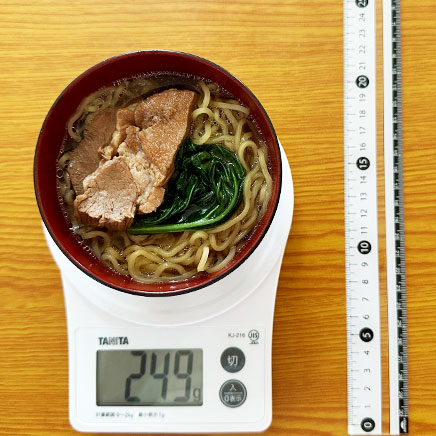 小丼1杯分の角煮ラーメン