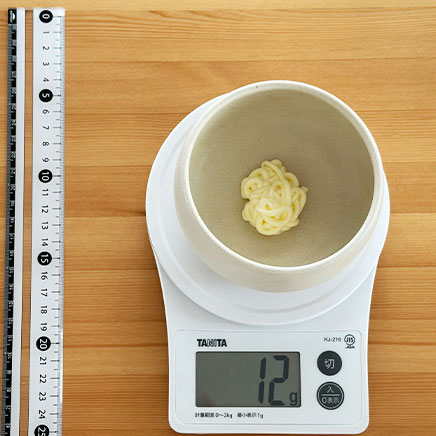 中皿1皿分の豆腐オムライスに使ったマヨネーズ