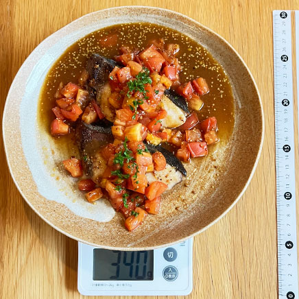 2切れ分のブリのソテー