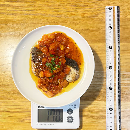 1切れ分のブリのソテー