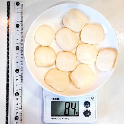 10枚分のコーンスターチクッキー