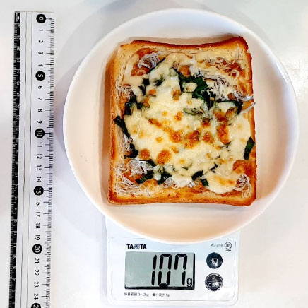 食パン1枚分のしらすのピザトースト