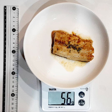 1切れ分のほっけのムニエル