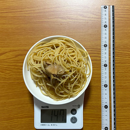 深皿(小)1皿分のきのことしらすの和風パスタ