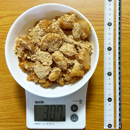 小皿1皿分のコーンスターチのわらび餅
