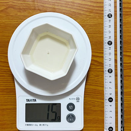 小皿1皿分のしその実の味噌炒めに使った料理酒