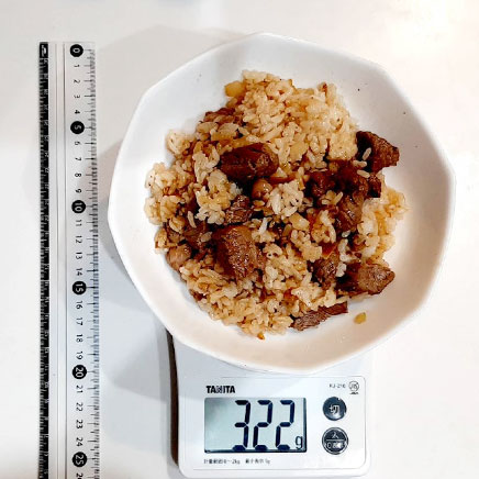 深皿(中)1皿分のステーキピラフ