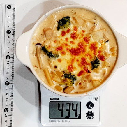 グラタン皿1皿分の米粉のグラタン