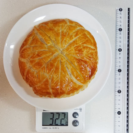 18cm型1ホール分のガレット・デ・ロワ