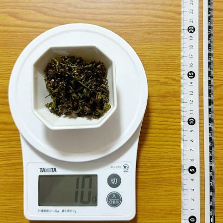 豆鉢1杯分のしその実の佃煮