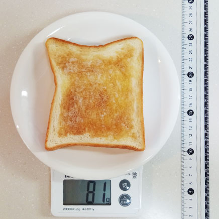 食パン1枚分のメープルシロップトースト