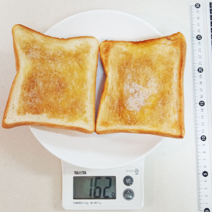 食パン2枚分のメープルシロップトースト