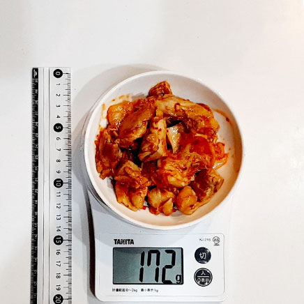 深皿(小)1皿分の鶏肉キムチ