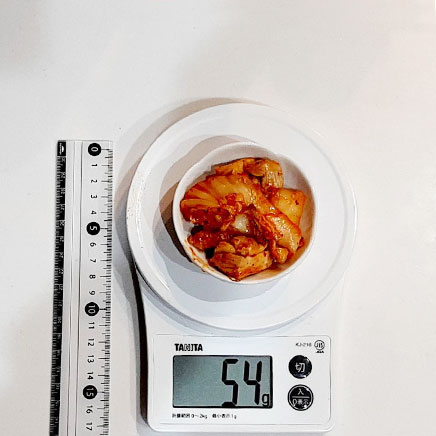 豆鉢1杯分の鶏肉キムチ