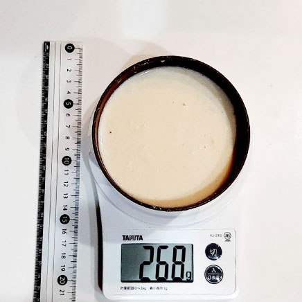 お椀1杯分の白菜のポタージュ