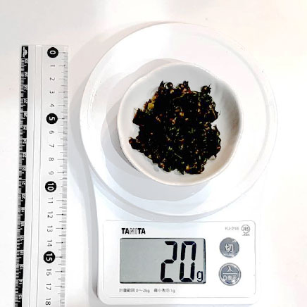 豆鉢1杯分のしその実の塩漬け