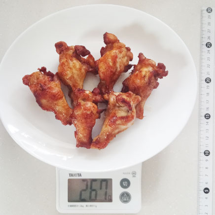 6本分の手羽元の素揚げ