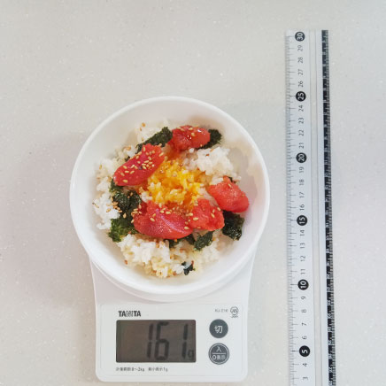 小丼1杯分の明太子丼