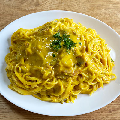 かぼちゃのクリームパスタ