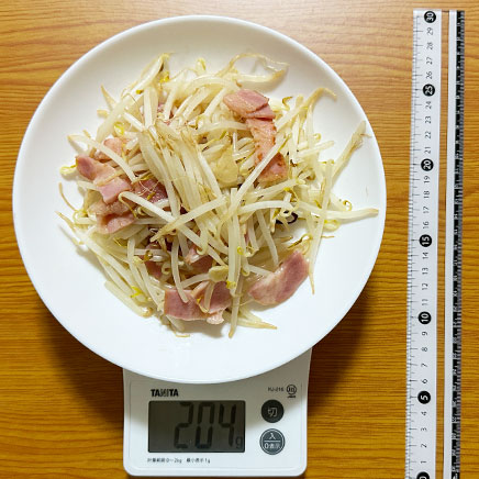 もやしのペペロンチーノ - カロリー/栄養成分/計算 | カロリーSlism