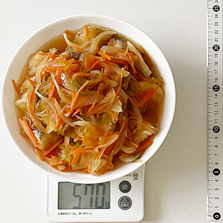 中鉢1杯分の白身魚の南蛮漬け