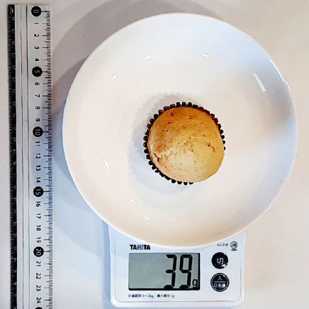 1個分のおからマフィン