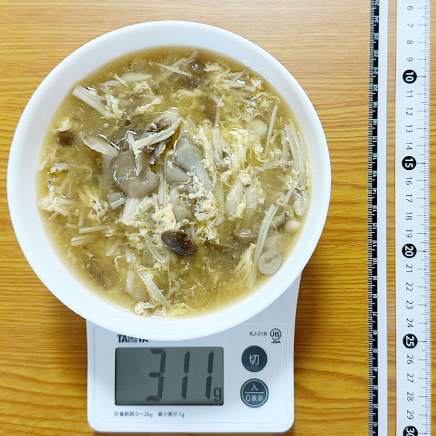 汁椀1杯分のきのこスープ