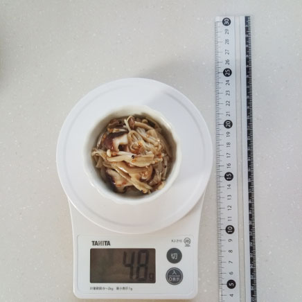 豆鉢1杯分のきのこのナムル