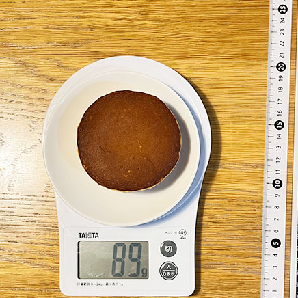 1個分の栗のどら焼き