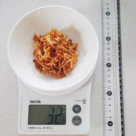 中鉢1杯分の切り干し大根のキムチ