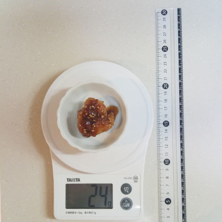 豆鉢1杯分の豚こま団子の甘酢あん