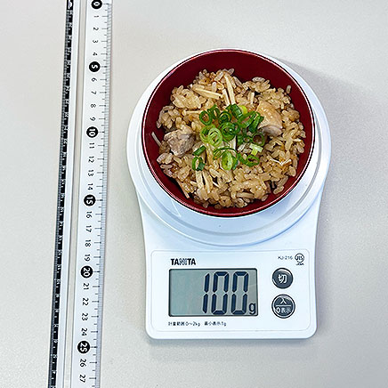 小椀1杯分のえのきだけの炊き込みご飯