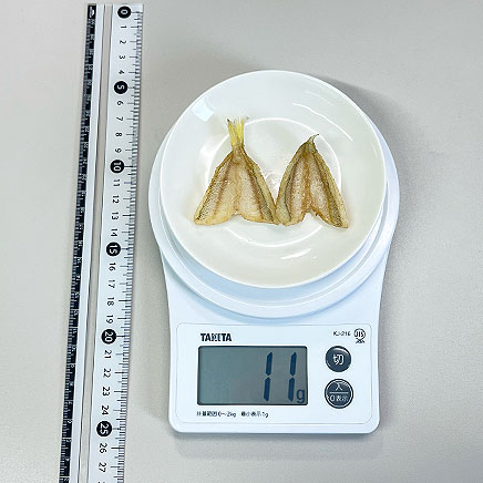 2尾分のキスの素揚げ