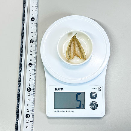 1尾分のキスの素揚げ