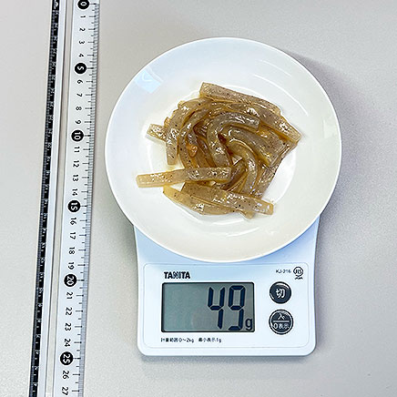 中皿1皿分のこんにゃくの酢味噌和え