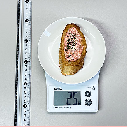 1切れ分のたらこフランスパン