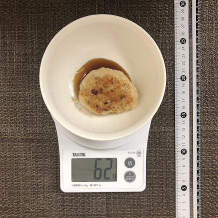 1個分の鶏胸肉のつくね