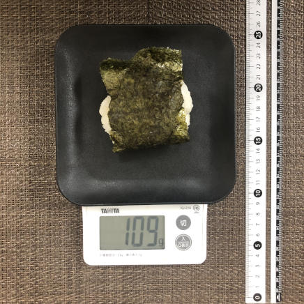 1個分の明太子マヨネーズおにぎり