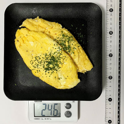 卵4個分のチーズオムレツ