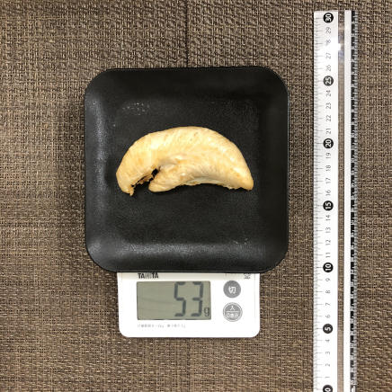 1本分のささみの素揚げ