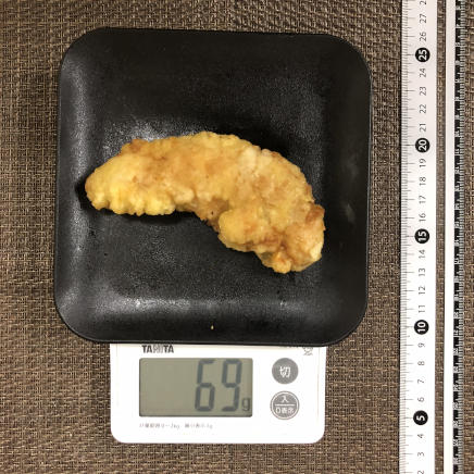 1本分のささみの天ぷら
