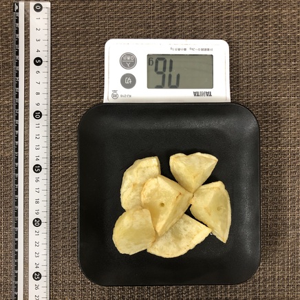 中皿1皿・1人前のじゃがいもの素揚げ